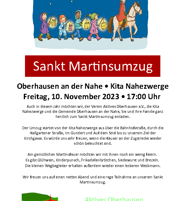 Sankt Martinsumzug 10.11.2023