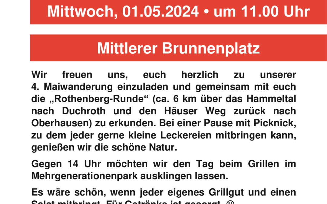 Maiwanderung 01.05.2024